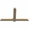 Ekena Millwork Eugene Rough Sawn Timber Gable Bracket, Douglas Fir, 48"W x 28"H x 2"D x 4"F, 14/12 Pitch GBW048X28X0204EUG00RDF - alternate 3